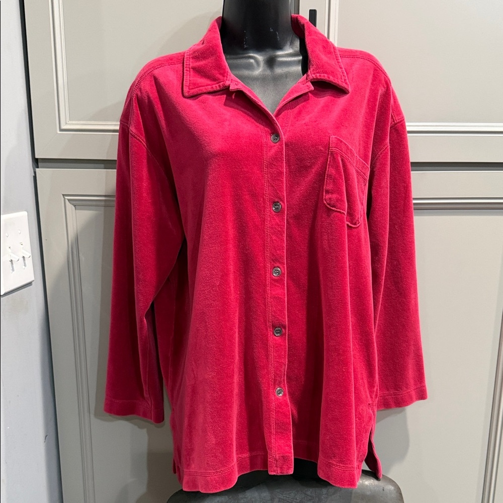 Women’s Pink Button-Up Shirt